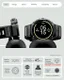 Spigen Rugged Armor Pro - Pixel Watch 4 45MM Hoesje Zwart + Oplaad Standaard afbeelding 2