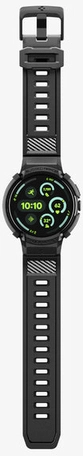 Spigen Rugged Armor Pro - Pixel Watch 4 45MM Hoesje Zwart + Oplaad Standaard afbeelding 9