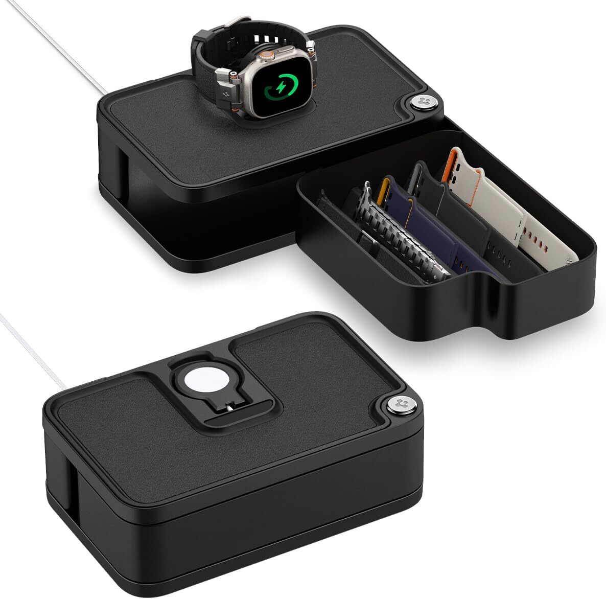 Spigen Apple Watch & Band Organizer S340 Zwart afbeelding 1