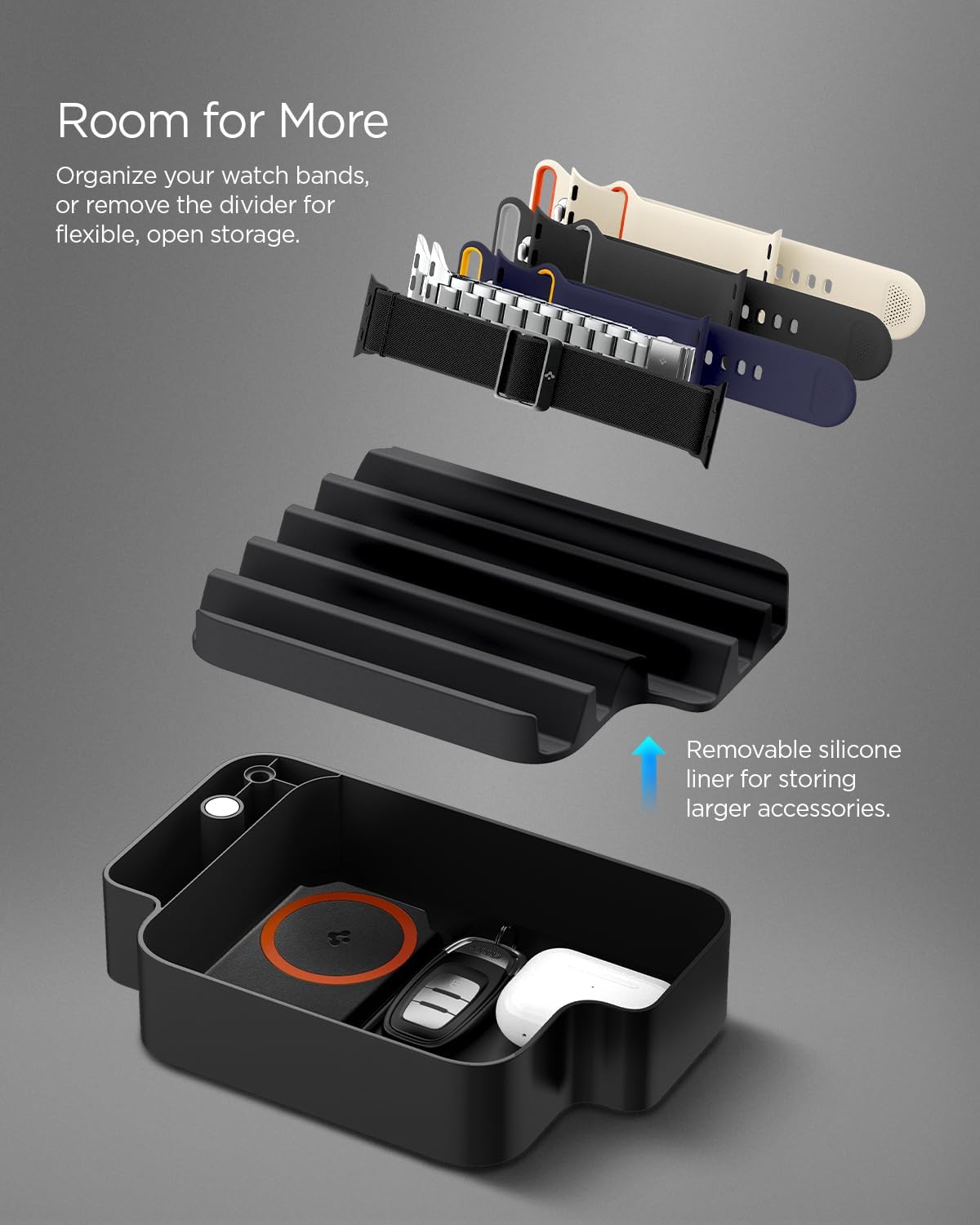Spigen Apple Watch & Band Organizer S340 Zwart afbeelding 6