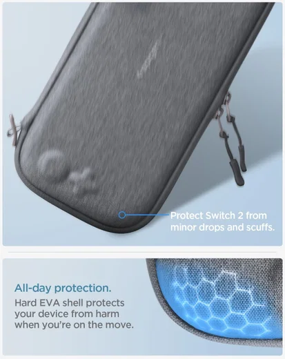 Spigen Klasden 2 Nintendo Switch 2 Opberghoes Game Card Organizer Grijs afbeelding 6