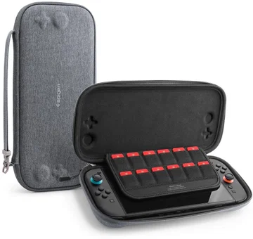 Spigen Klasden 2 Nintendo Switch 2 Opberghoes Game Card Organizer Grijs