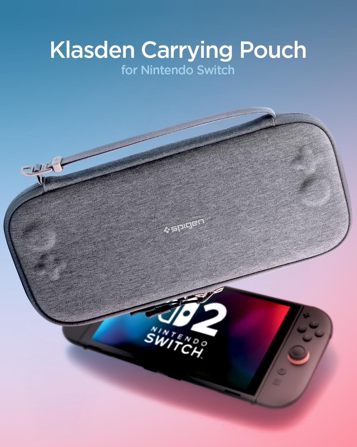 Spigen Klasden 2 Nintendo Switch 2 Opberghoes Game Card Organizer Grijs afbeelding 2