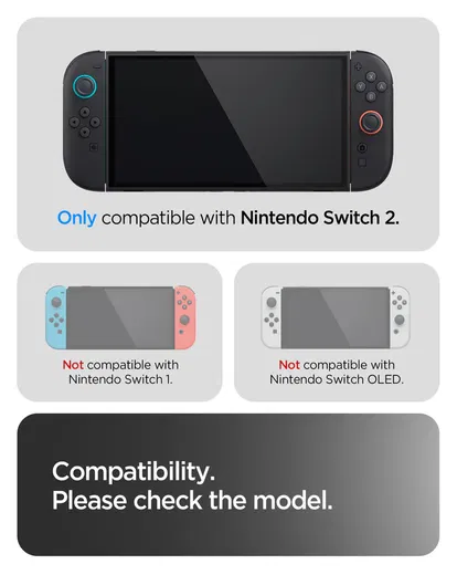 Spigen Thin Fit Nintendo Switch 2 Hoesje Back Cover Zwart afbeelding 12