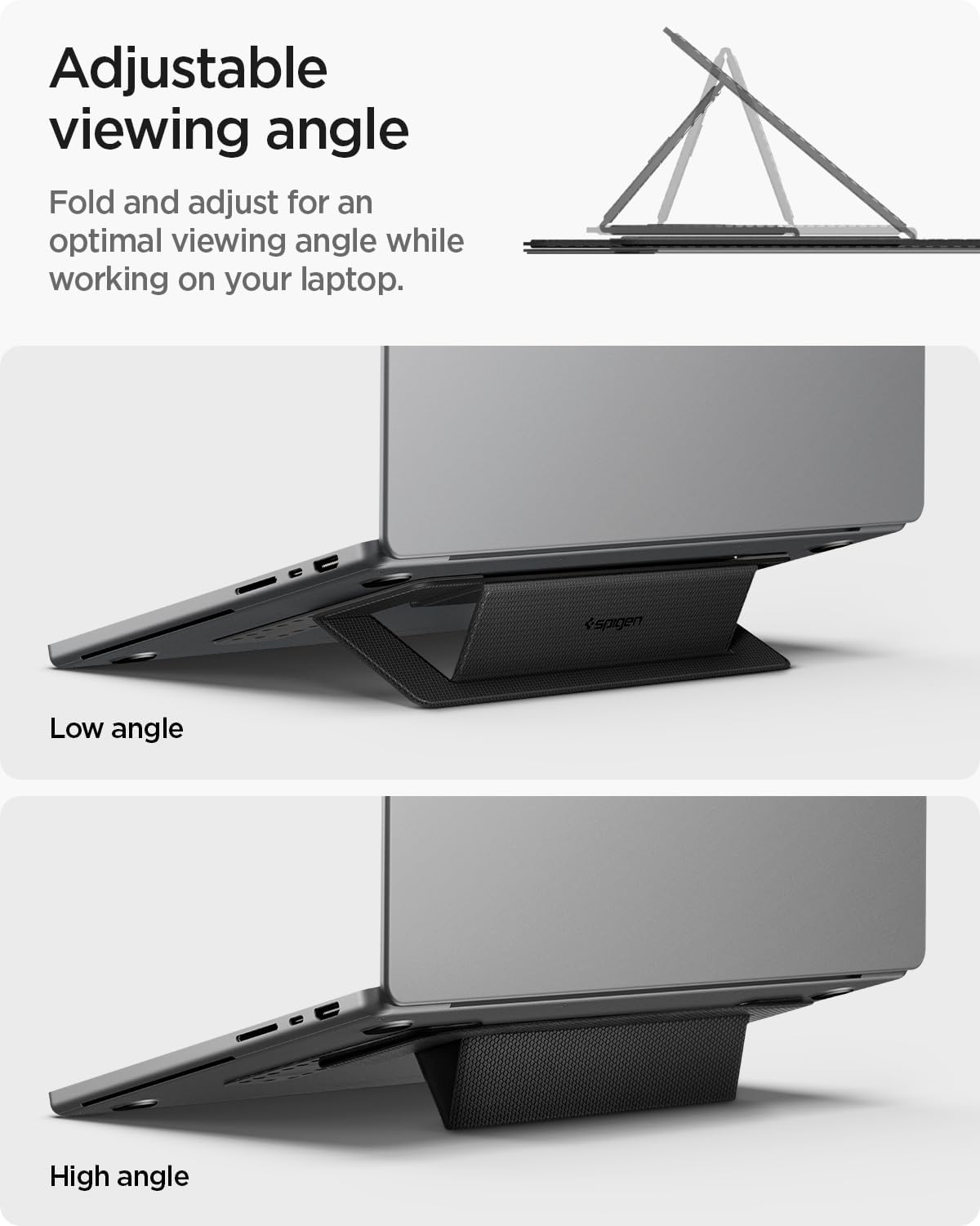 Spigen Slimfold Vouwbare Laptop en Tablet Standaard LD201-S1 Zwart afbeelding 5
