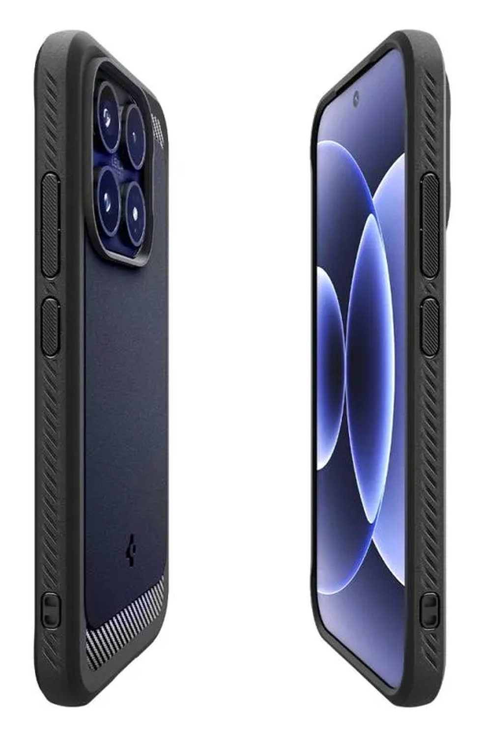 Spigen Rugged Armor Xiaomi 17 Hoesje Back Cover Matte Zwart afbeelding 5