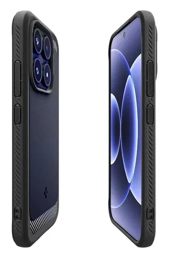 Spigen Rugged Armor Xiaomi 17 Hoesje Back Cover Matte Zwart afbeelding 5