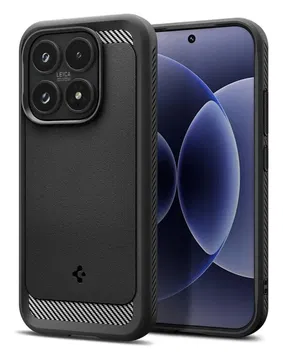 Spigen Rugged Armor Xiaomi 17 Hoesje Back Cover Matte Zwart