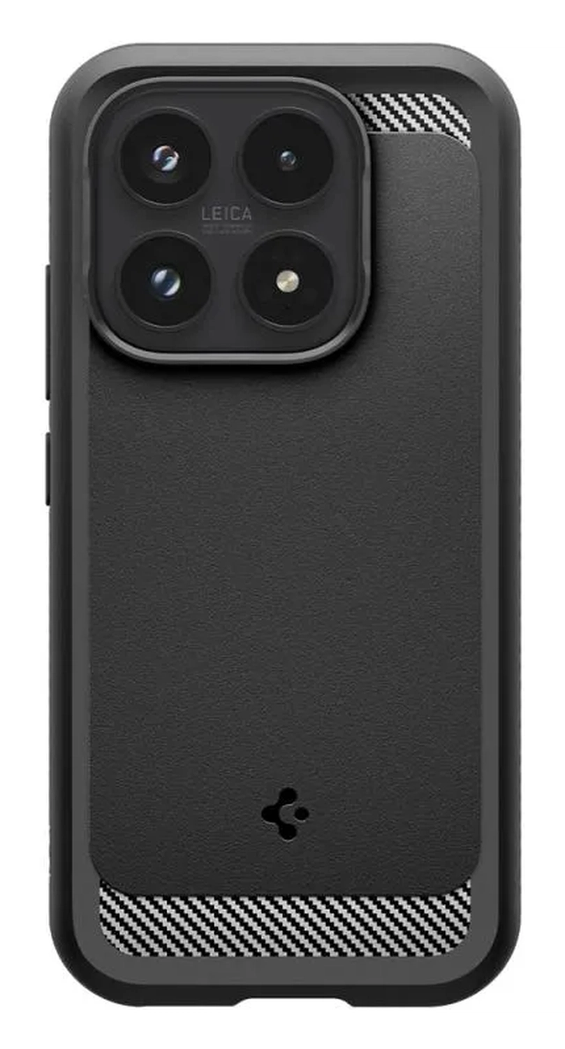 Spigen Rugged Armor Xiaomi 17 Hoesje Back Cover Matte Zwart afbeelding 2