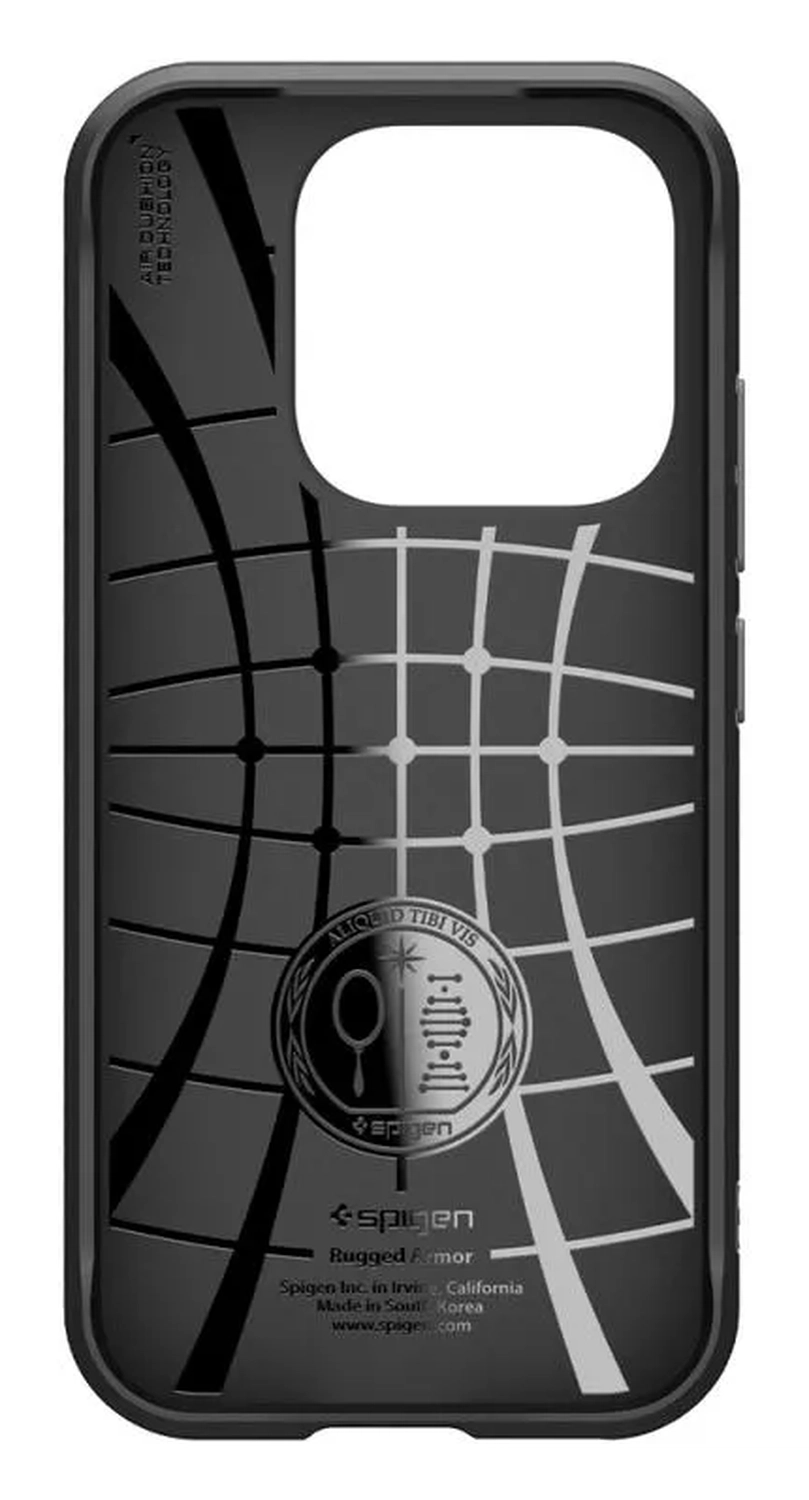 Spigen Rugged Armor Xiaomi 17 Hoesje Back Cover Matte Zwart afbeelding 3