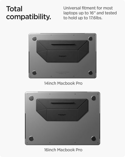 Spigen Slimfold Vouwbare Laptop en Tablet Standaard LD201-S3 Zwart afbeelding 2