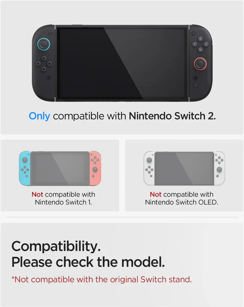 Spigen Nintendo Switch 2 Case Ultra Hybrid Frost Back Cover Zwart afbeelding 8