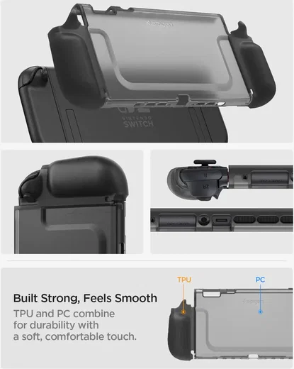 Spigen Nintendo Switch 2 Case Ultra Hybrid Frost Back Cover Zwart afbeelding 7