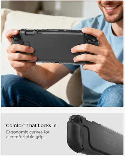 Spigen Nintendo Switch 2 Case Ultra Hybrid Frost Back Cover Zwart afbeelding 5