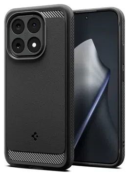 Spigen Rugged Armor Xiaomi 15T Hoesje Back Cover Matte Zwart