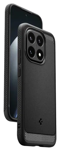 Spigen Rugged Armor Xiaomi 15T Hoesje Back Cover Matte Zwart afbeelding 4