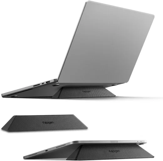 Spigen Slimfold Vouwbare Laptop en Tablet Standaard LD201-S4 Zwart afbeelding 1