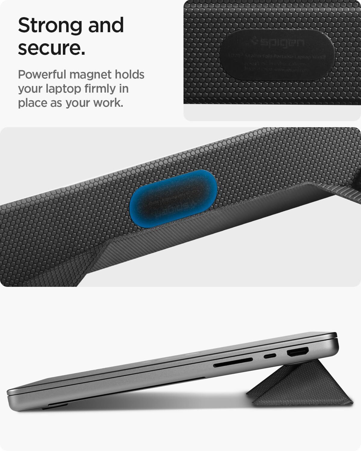 Spigen Slimfold Vouwbare Laptop en Tablet Standaard LD201-S4 Zwart afbeelding 7