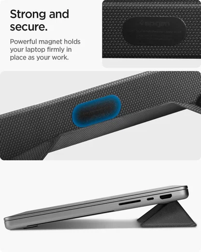 Spigen Slimfold Vouwbare Laptop en Tablet Standaard LD201-S4 Zwart afbeelding 7