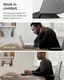 Spigen Slimfold Vouwbare Laptop en Tablet Standaard LD201-S4 Zwart afbeelding 2