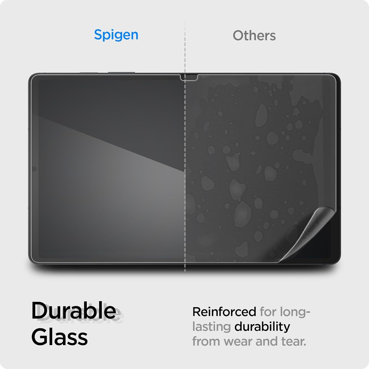Spigen Glas.tR Slim Samsung Galaxy Tab S10 FE / S9 FE Protector Tempered Glass afbeelding 7