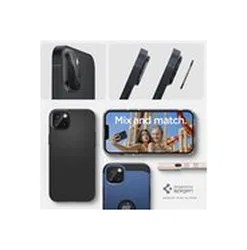 Spigen Optik Apple iPhone 14/14 Plus Camera Lens Protector Zwart 2-Pack afbeelding