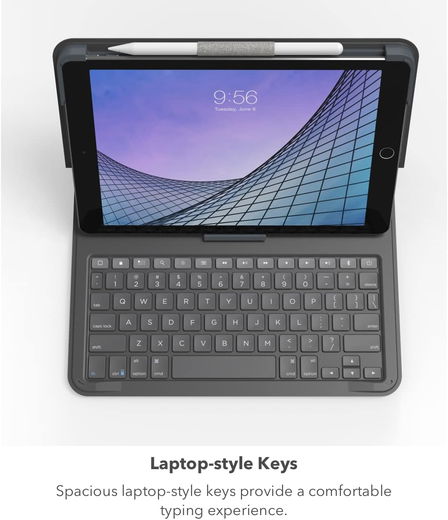 ZAGG Messenger Folio 2 Apple iPad 10.2 / 10.5 Hoes Keyboard AZERTY Zwart afbeelding 2