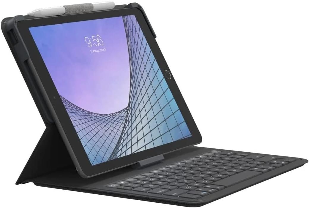 ZAGG Messenger Folio 2 Apple iPad 10.2 / 10.5 Hoes Keyboard AZERTY Zwart afbeelding 1