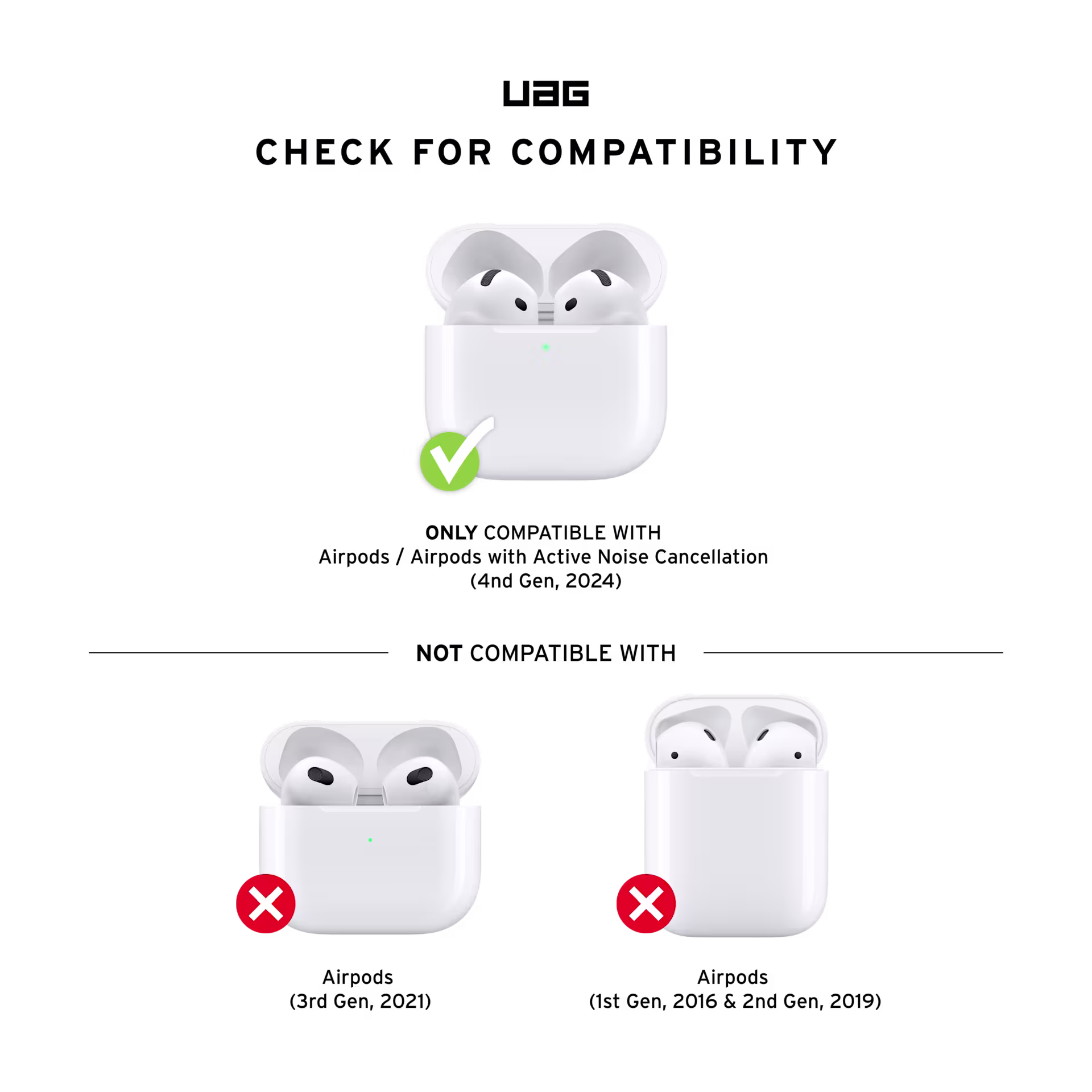 UAG Scout Apple AirPods 4 Hoesje Magnetisch Groen afbeelding 5