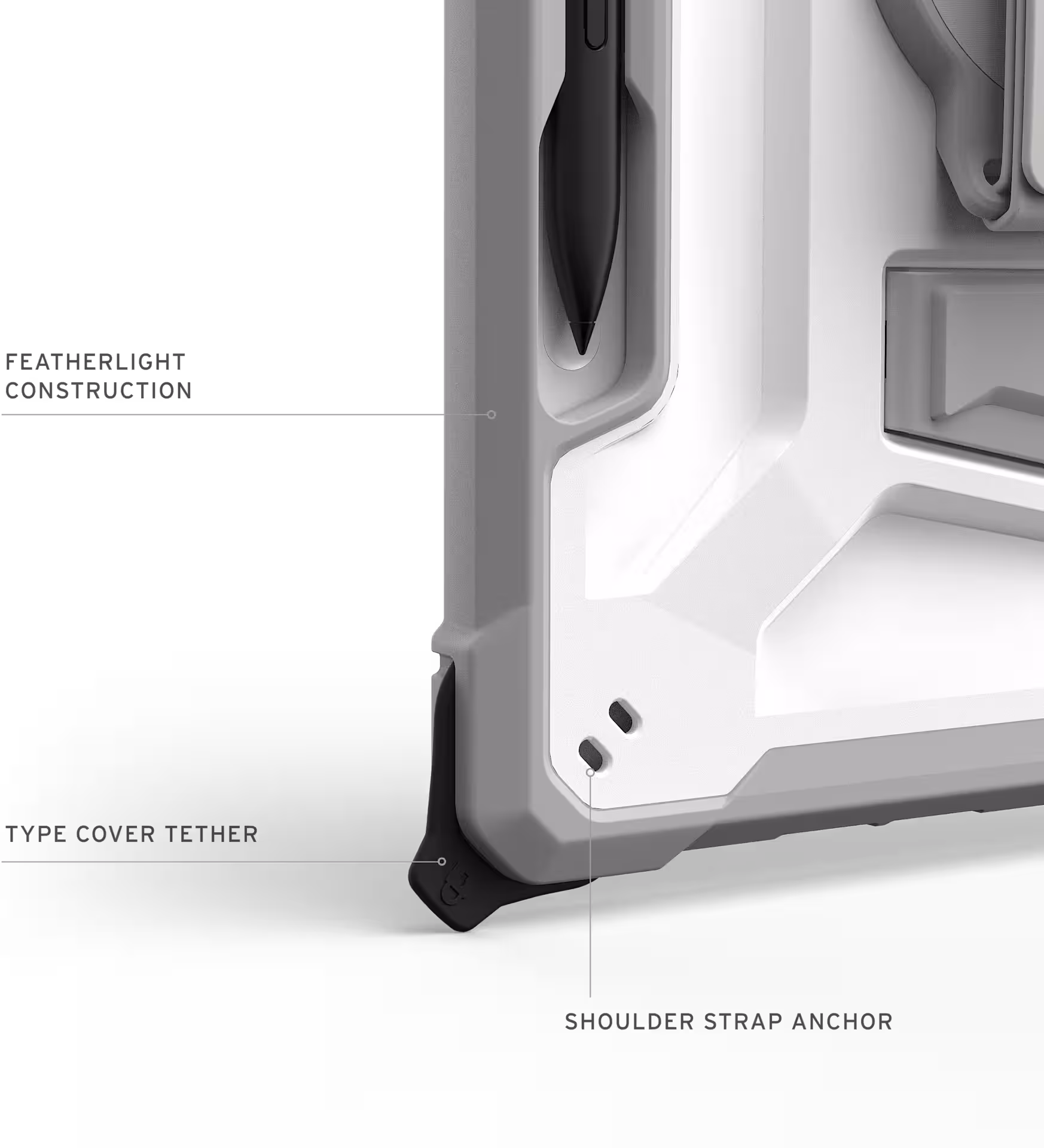 Urban Armor Gear Plasma Healthcare Microsoft Surface Pro 1e Grijs afbeelding 4