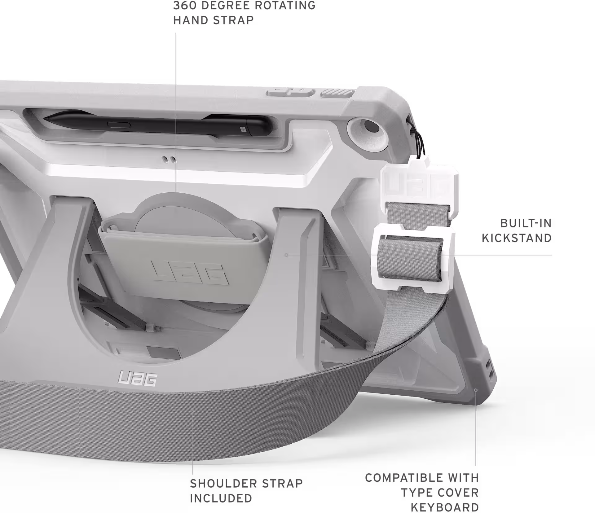 Urban Armor Gear Plasma Healthcare Microsoft Surface Pro 1e Grijs afbeelding 6