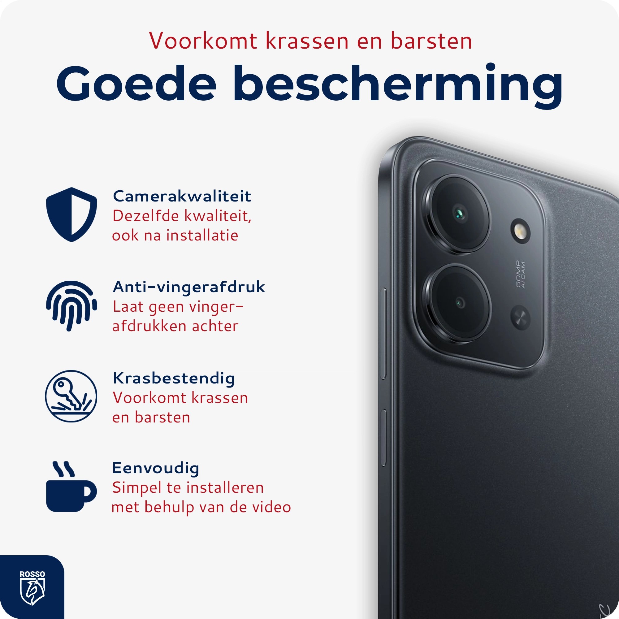 Rosso Xiaomi Redmi 15C Camera Lens Protector Transparant afbeelding 6