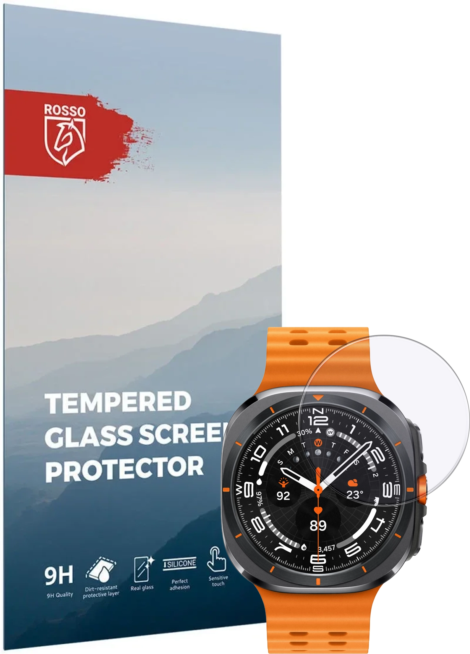 Rosso - Samsung Galaxy Watch Ultra 9H Tempered Glass Screen Protector afbeelding 1