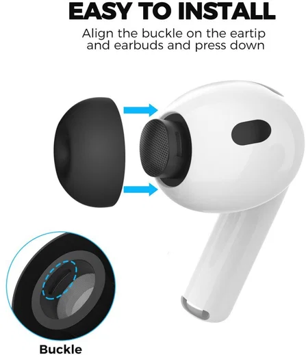 3 Pack AirPods Pro 3 Siliconen Dopjes Tips Small / Medium / Large afbeelding 5