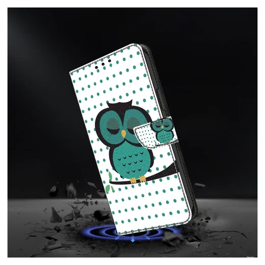 Xiaomi Redmi 15 (4G) Hoesje Portemonnee Book Case Uil Print afbeelding 4