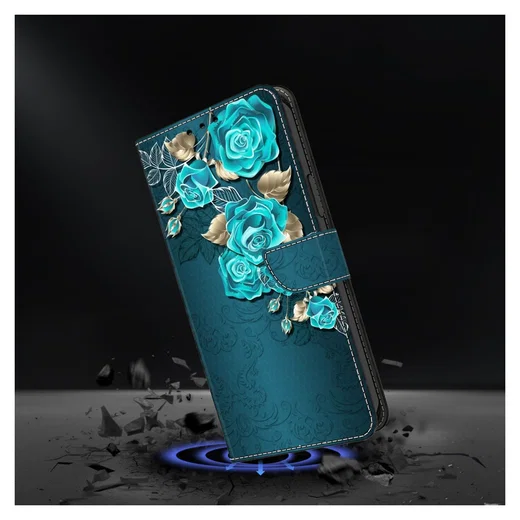 Xiaomi Redmi 15 (4G) Hoesje Portemonnee Book Case Roos Print afbeelding 4