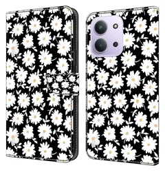 Xiaomi Redmi 15C Hoesje Portemonnee Book Case Bloem Print afbeelding