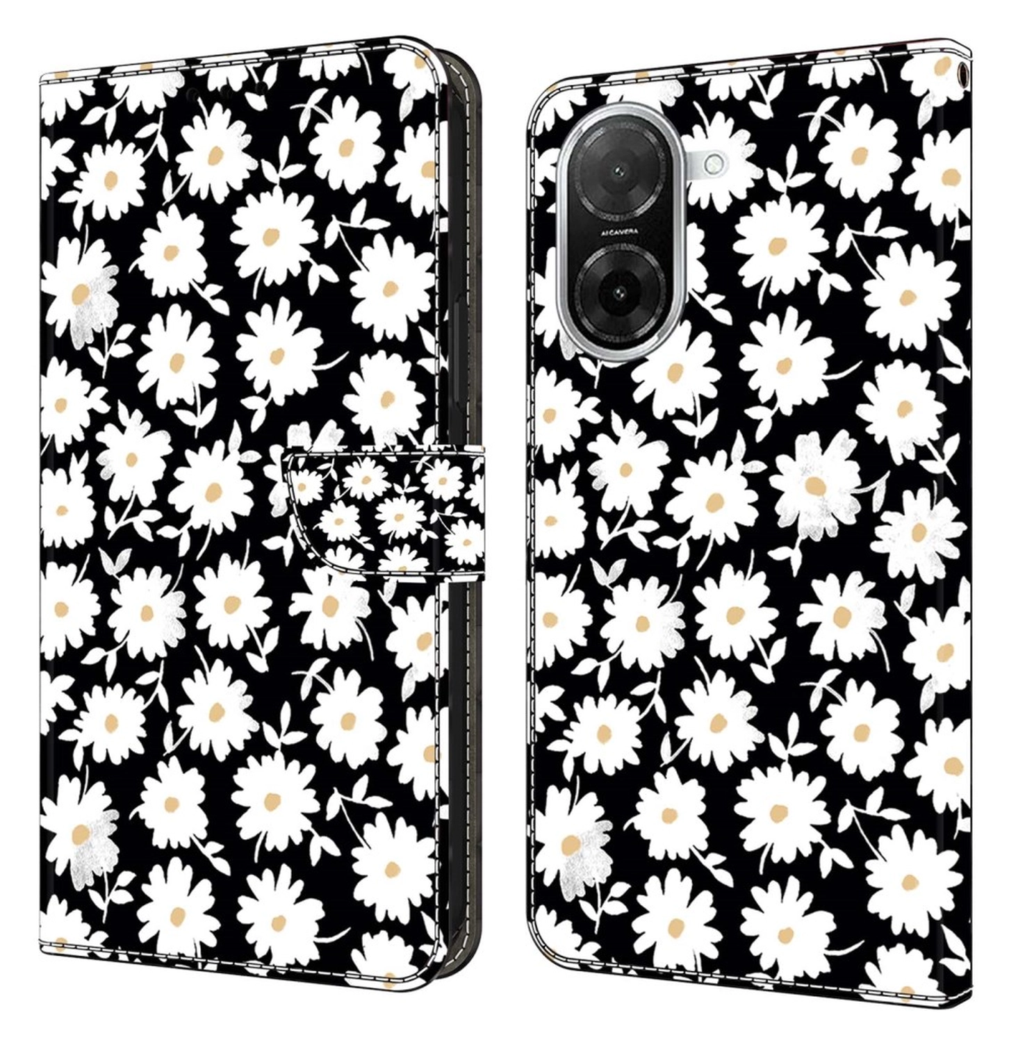 Xiaomi Redmi A5 4G Hoesje Portemonnee Book Case Bloem Print afbeelding 1