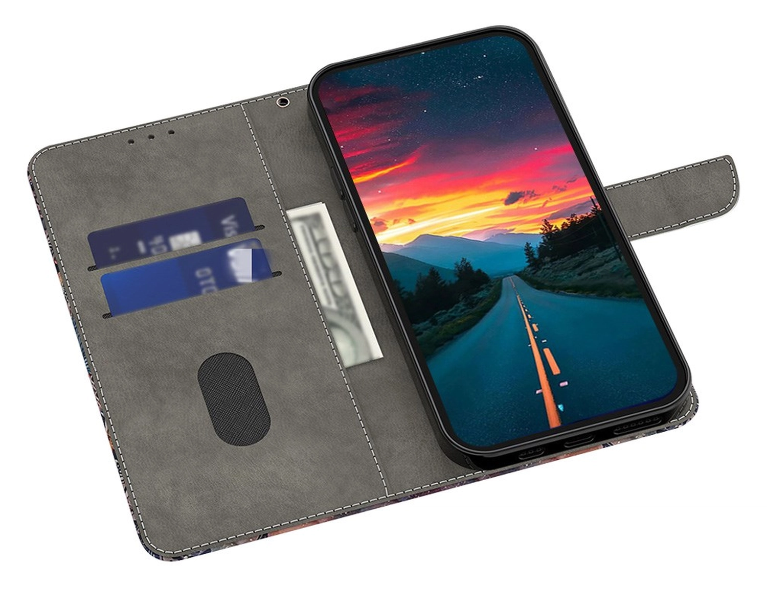 Xiaomi Redmi A5 4G Hoesje Portemonnee Book Case Bloem Print afbeelding 2