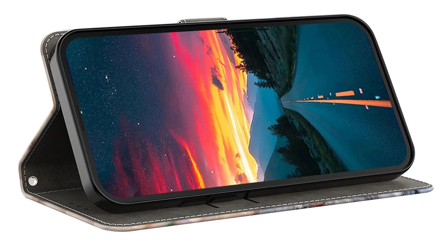 Xiaomi Redmi A5 4G Hoesje Portemonnee Book Case Touch Print afbeelding 3