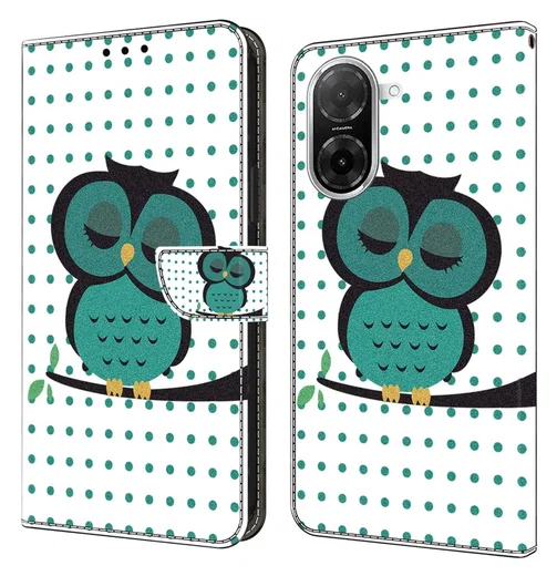 Xiaomi Redmi A5 4G Hoesje Portemonnee Book Case Uil Print afbeelding 1