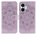 Xiaomi Poco F7 Hoesje Mandala Book Case met Pasjeshouder Paars