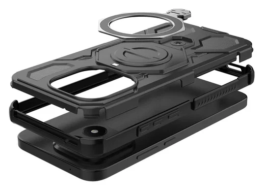 Xiaomi 15T Hoesje MagSafe 360° Standaard Zwart afbeelding 4