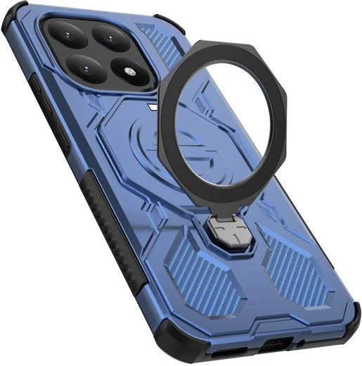 Xiaomi 15T Hoesje MagSafe 360° Standaard Blauw afbeelding 9