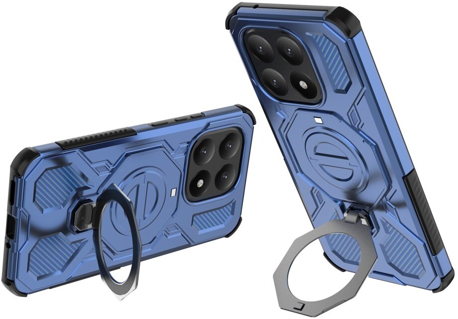 Xiaomi 15T Hoesje MagSafe 360° Standaard Blauw afbeelding 2