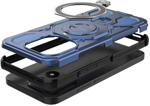 Xiaomi 15T Hoesje MagSafe 360° Standaard Blauw afbeelding 5