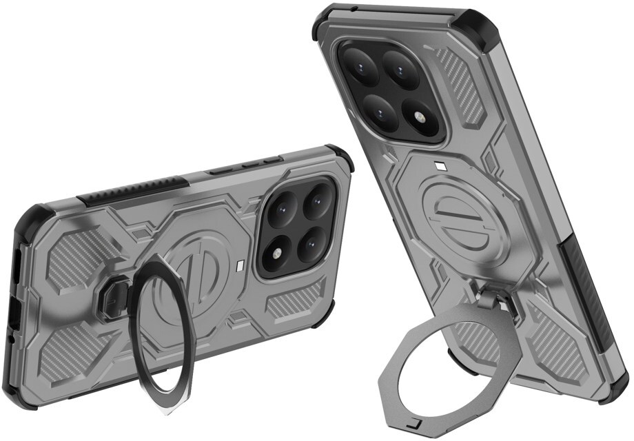 Xiaomi 15T Hoesje MagSafe 360° Standaard Grijs afbeelding 2