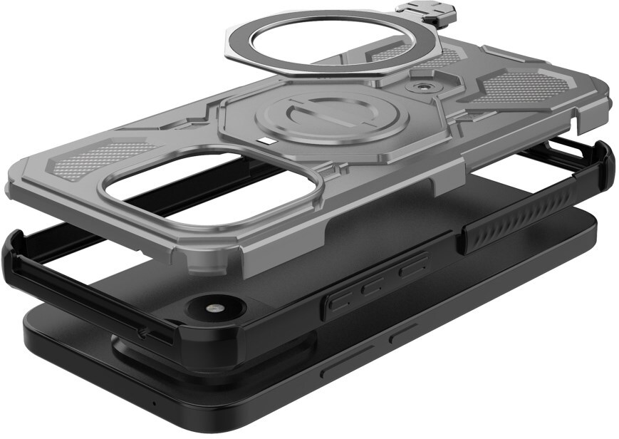 Xiaomi 15T Hoesje MagSafe 360° Standaard Grijs afbeelding 4