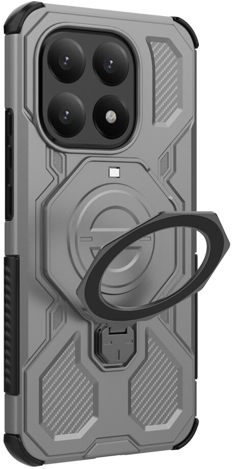 Xiaomi 15T Hoesje MagSafe 360° Standaard Grijs afbeelding 5