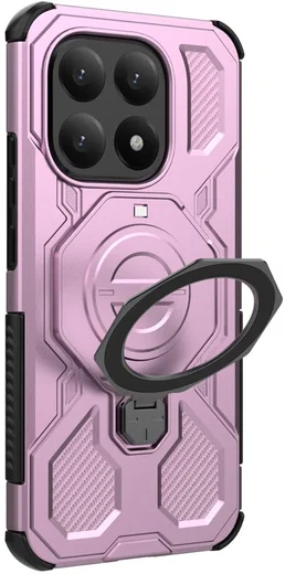 Xiaomi 15T Hoesje MagSafe 360° Standaard Roze afbeelding 4